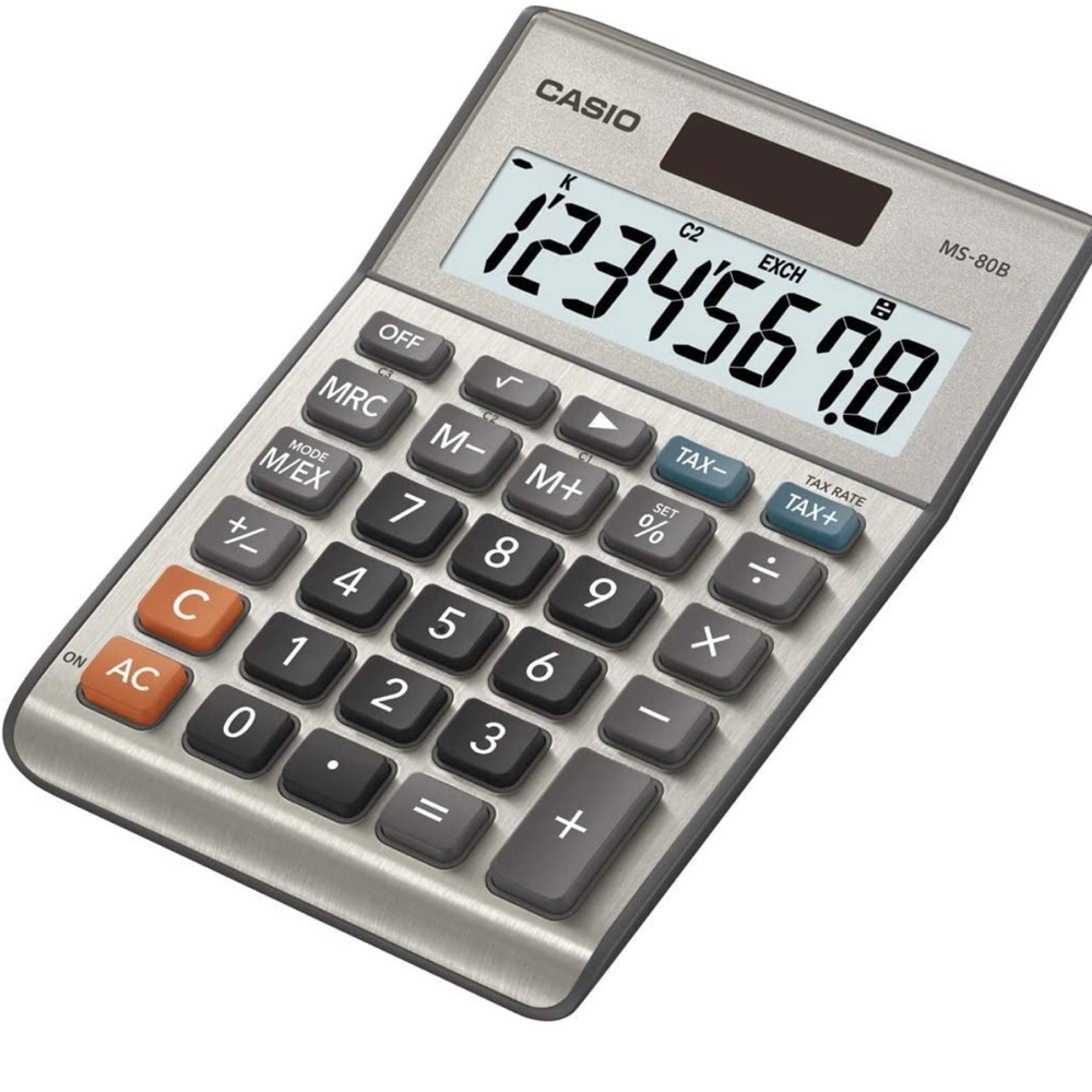 Casio MS-80B Standard Function Desktop Calculator, - Picture 2 of 2